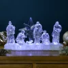 LED Lighted Nativity Scene Acrylic Christmas Decoration - 12.25"