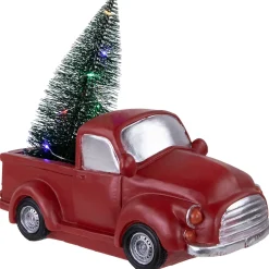 LED Lighted Pine Tree in Vintage Truck Christmas Decoration - 10