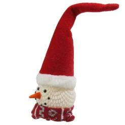 LED Lighted Santa Snowman Head Christmas Decoration - 14"