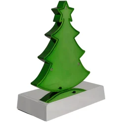 LED Lighted Shiny Christmas Tree Stocking Holder - 7