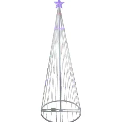 LED Lighted Show Cone Christmas Tree Outdoor Decoration - 12' - Multicolor