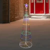 LED Lighted Show Cone Christmas Tree Outdoor Decoration - 6' - Multicolor Lights