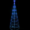 LED Lighted Show Cone Christmas Tree Outdoor Decoration - 6' - Blue