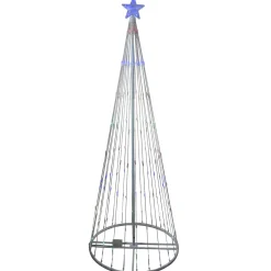 LED Lighted Show Cone Christmas Tree Outdoor Decoration - 9' - Multicolor Lights