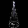 LED Lighted Show Cone Outdoor Christmas Tree - 4' - White - Pure White