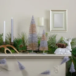 LED Lighted Sisal Christmas Tree -16"- Warm White