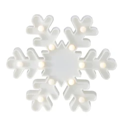 LED Lighted Snowflake Christmas Marquee Sign - 9.5