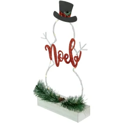 LED Lighted Snowman Silhouette Christmas