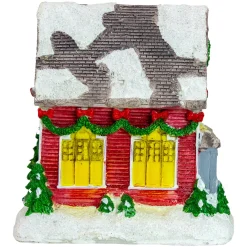 LED Lighted Snowy House Christmas Village Decoration - 5