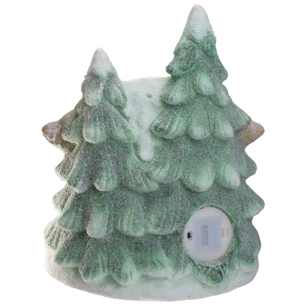 LED Lighted Snowy Winter Village "Merry Christmas" Decoration - 16.5"