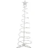 LED Lighted Spiral Cone Tree Outdoor Christmas Decoration - 4' - Warm White Lights
