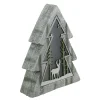 LED Lighted Tree with Reindeer in the Woods Scene Christmas Decoration - 13.5"