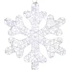 LED Lighted Twinkle Snowflake Outdoor Christmas Decoration - 23.5" - Cool White