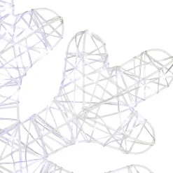 LED Lighted Twinkle Snowflake Outdoor Christmas Decoration - 23.5