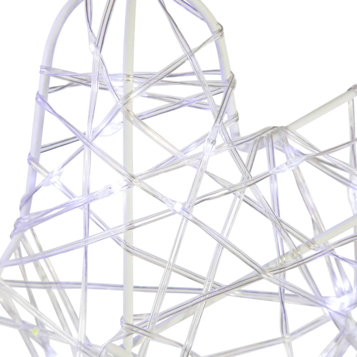 LED Lighted Twinkle Snowflake Outdoor Christmas Decoration - 23.5" - Cool White