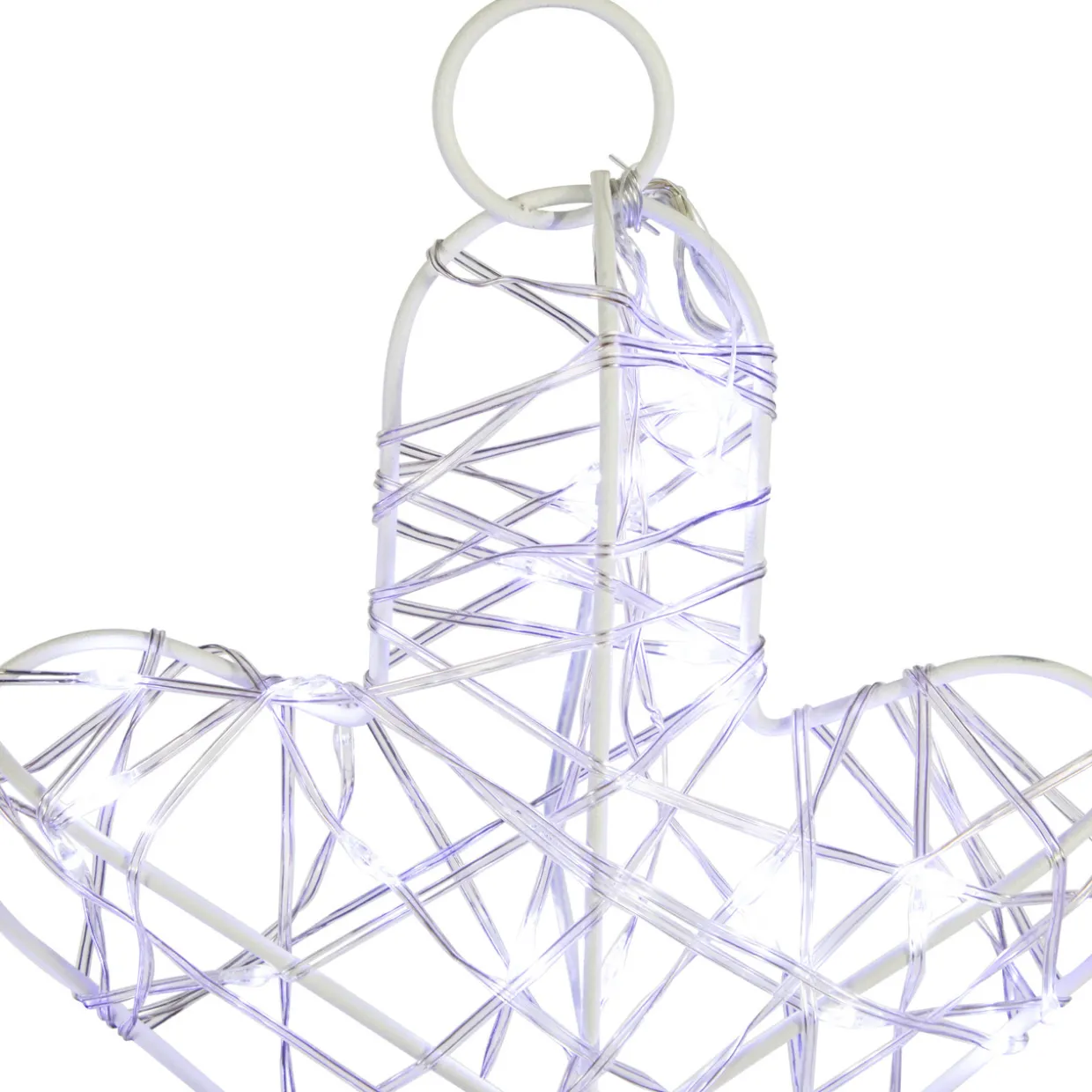 LED Lighted Twinkle Snowflake Outdoor Christmas Decoration - 23.5" - Cool White