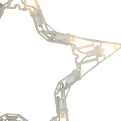 LED Lighted Twinkle Star Icicle Christmas Lights - 9.25' White Wire - 10ct