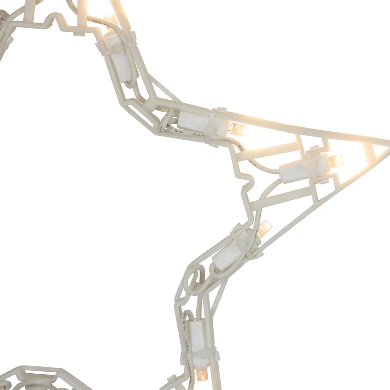 LED Lighted Twinkle Star Icicle Christmas Lights - 9.25' White Wire - 10ct