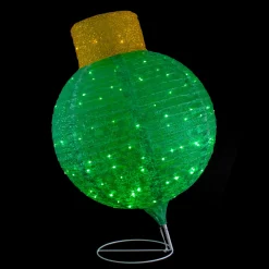 LED Lighted Twinkling Commercial Outdoor Tinsel Onion Christmas Ornament - 38