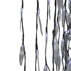 LED Lighted Willow Tree Outdoor Christmas Decoration - 6' - Pure White Lights