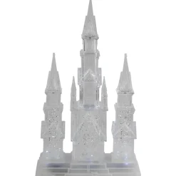 LED Lighted Winter Church Acrylic Christmas Decoration - 17.5