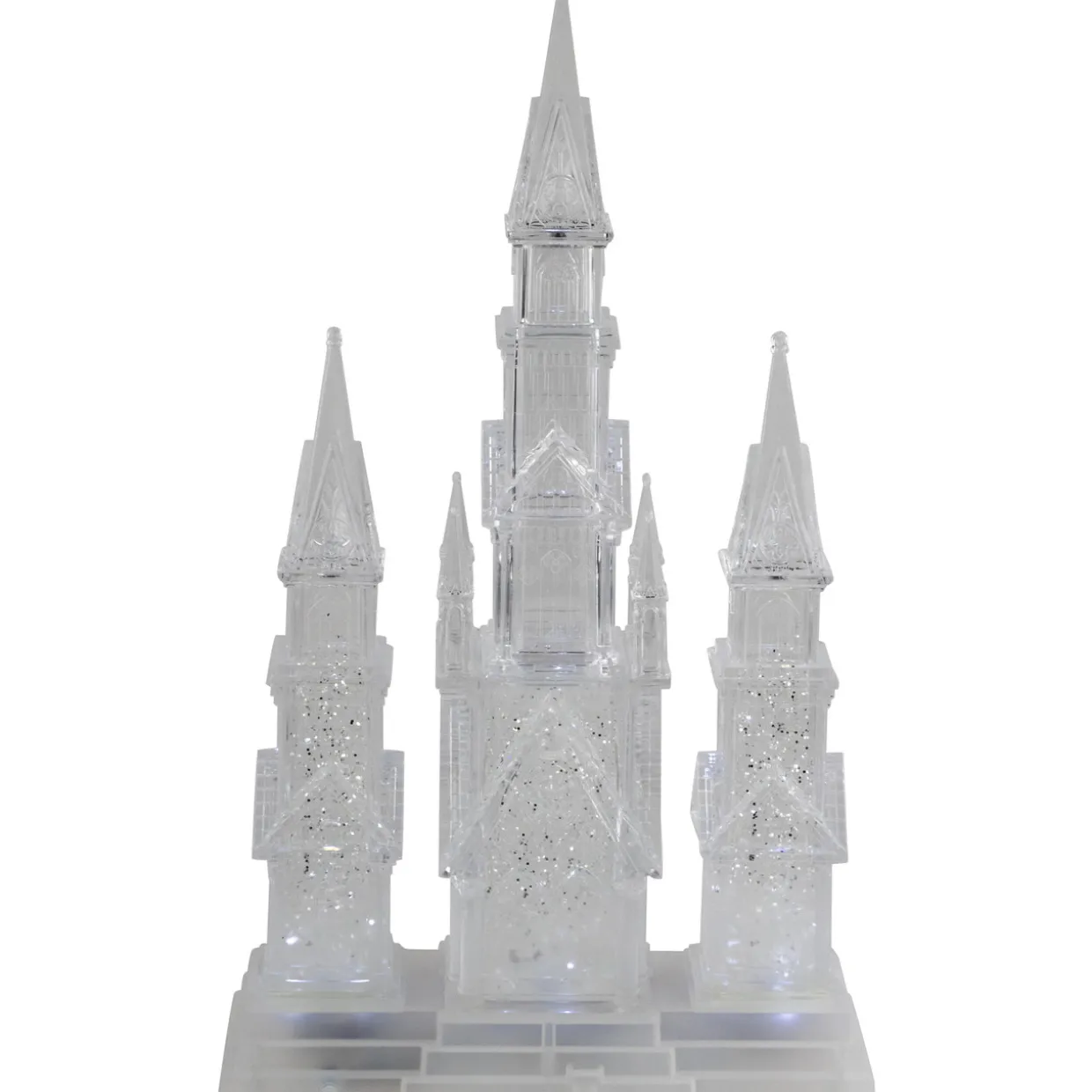 LED Lighted Winter Church Acrylic Christmas Decoration - 17.5"