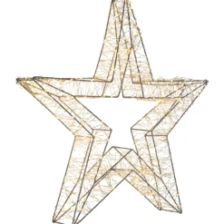 LED Lighted Wire Star Outdoor Christmas Decoration - 22