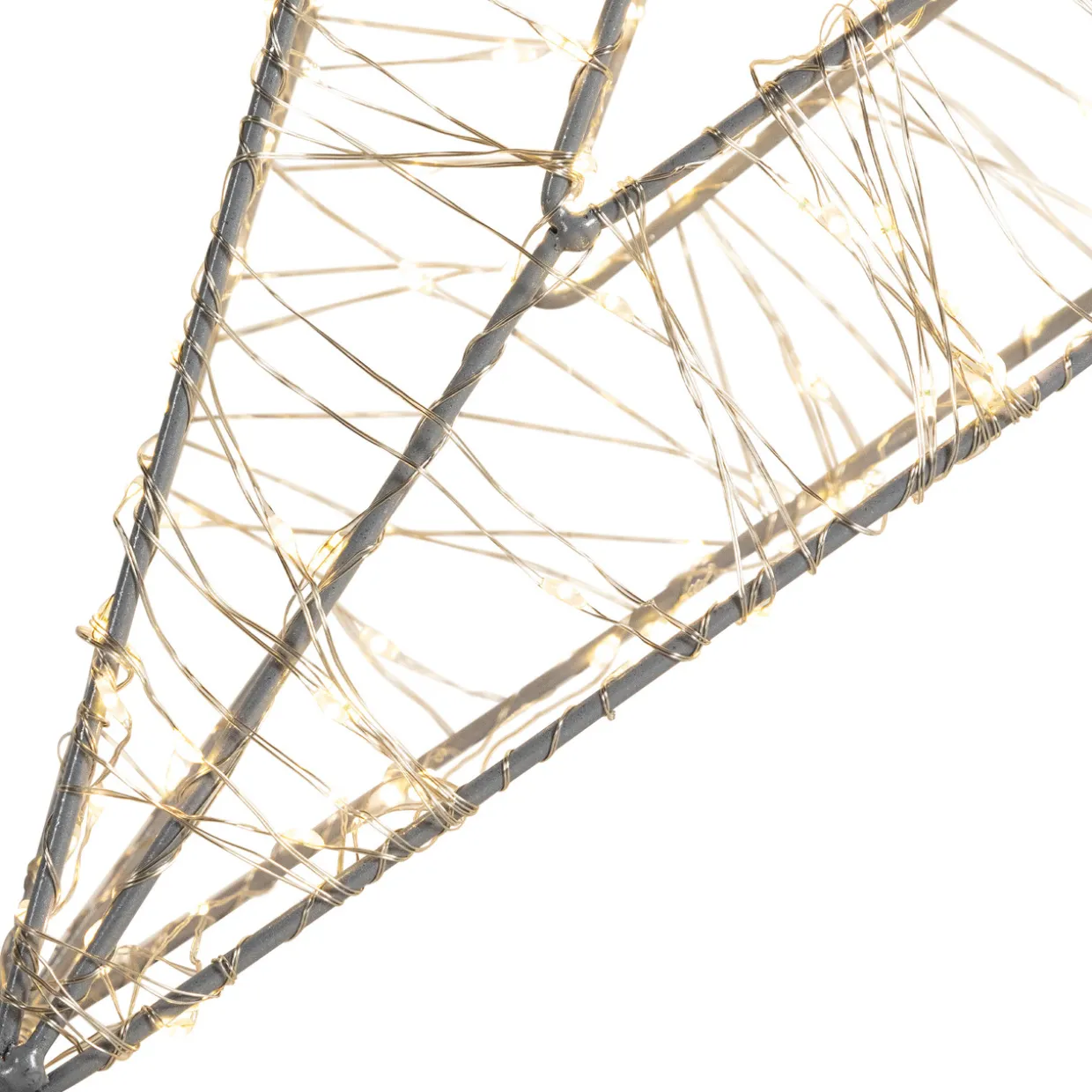 LED Lighted Wire Star Outdoor Christmas Decoration - 22" - Warm White Lights