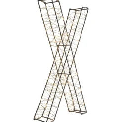 LED Lighted Wire XMAS Outdoor Christmas Sign Decoration - 15.5