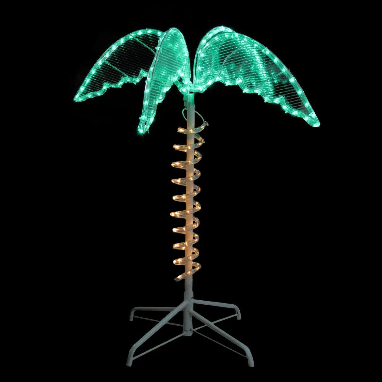 LED Palm Tree Rope Light Outdoor Decoration - 2.5' - Green and Clear Lights