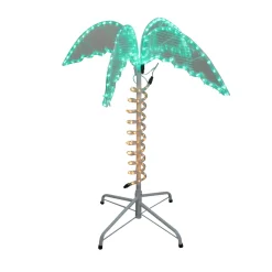 LED Palm Tree Rope Light Outdoor Decoration - 2.5' - Green and Clear Lights