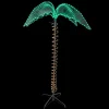 LED Rope Lighted Palm Tree Outdoor Decoration - 4.5' - Green and Clear Lights