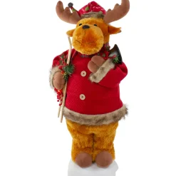 Lighted and Animated Musical Moose Christmas Figure - 24