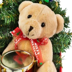 Lighted and Musical Santa Claus Merry Christmas Wagon Decoration - 20