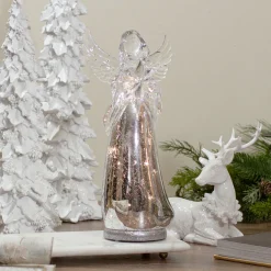 Lighted Angel Holding a Star Christmas Figurine - 13”
