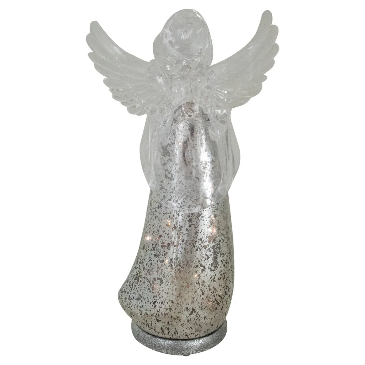 Lighted Angel Holding a Star Christmas Figurine - 13”