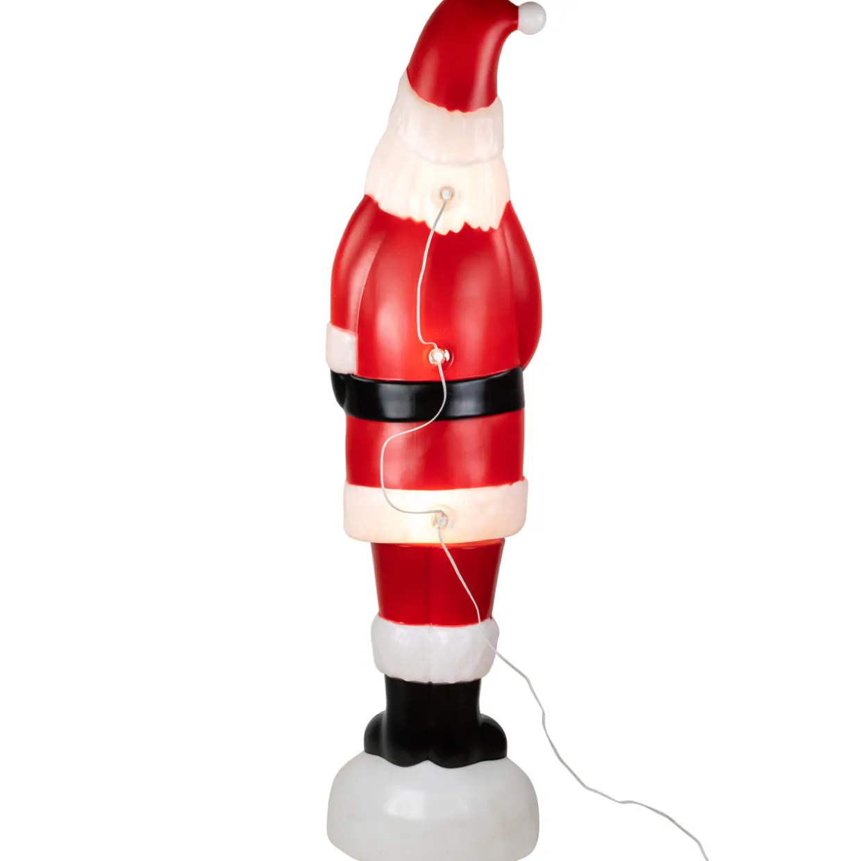 Lighted Blow Mold Santa Claus Outdoor Christmas Decoration - 59"