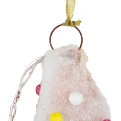 Lighted Candy Covered Sisal Star Christmas Window Decoration - 18