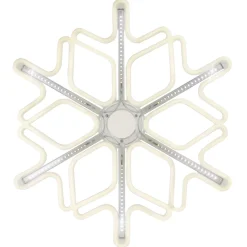 Lighted Cascading Snowflake Outdoor Christmas Decoration - 16" - Clear Lights