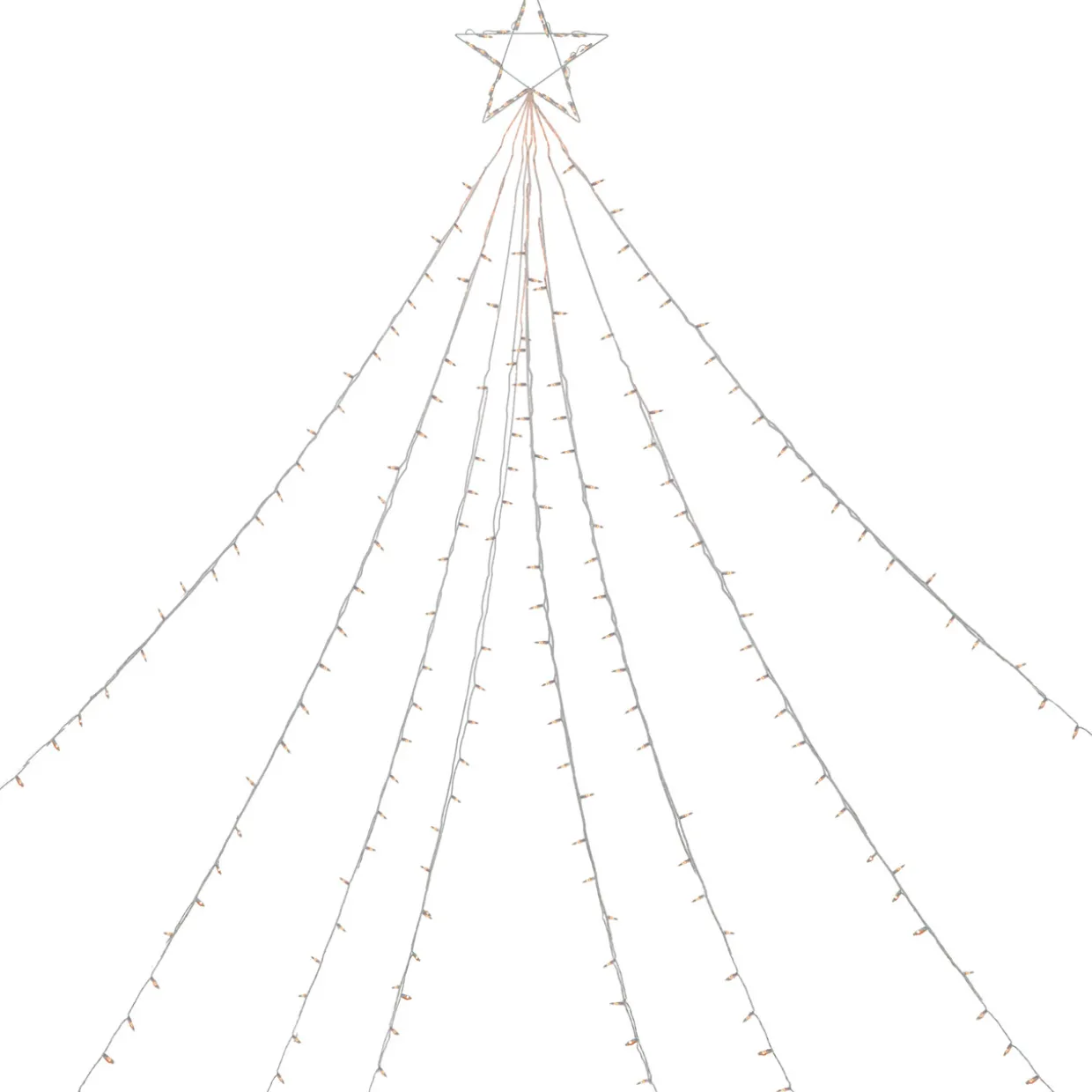 Lighted Christmas Tree Display Outdoor Decoration - 12' - Clear Lights
