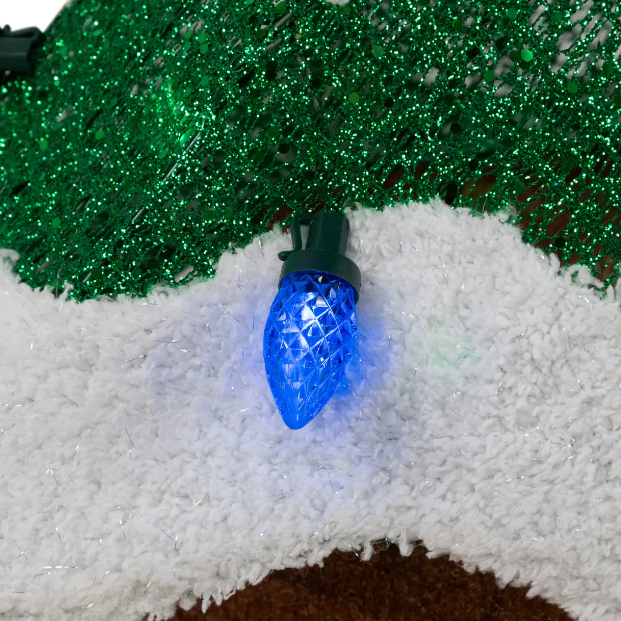 Lighted Christmas Tree Outdoor Yard Decoration - 50" - Green - Multi-Color LED