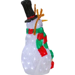 Lighted Commercial Grade Acrylic Snowman Outdoor Christmas Decoration - 23
