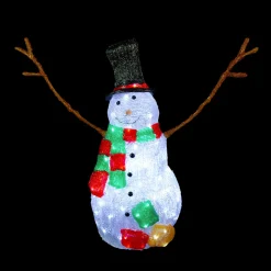 Lighted Commercial Grade Acrylic Snowman Outdoor Christmas Decoration - 23