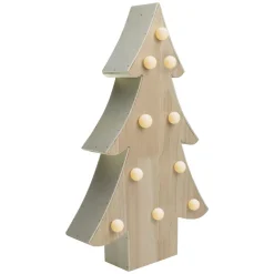 Lighted 3D Wooden Christmas Tree Decoration - 15
