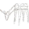 Lighted Feeding Reindeer Outdoor Christmas Decoration - 42" - White - Clear Lights