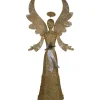 Lighted Golden Angel Christmas Decoration - 68" - Clear Lights