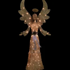 Lighted Golden Angel Christmas Decoration - 68