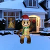 Lighted Inflatable Gingerbread Man Outdoor Christmas Decoration - 5'