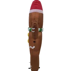 Lighted Inflatable Gingerbread Man Outdoor Christmas Decoration - 5'