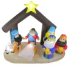 Lighted Inflatable Nativity Scene Outdoor Christmas Decoration - 5.5' - Warm White
